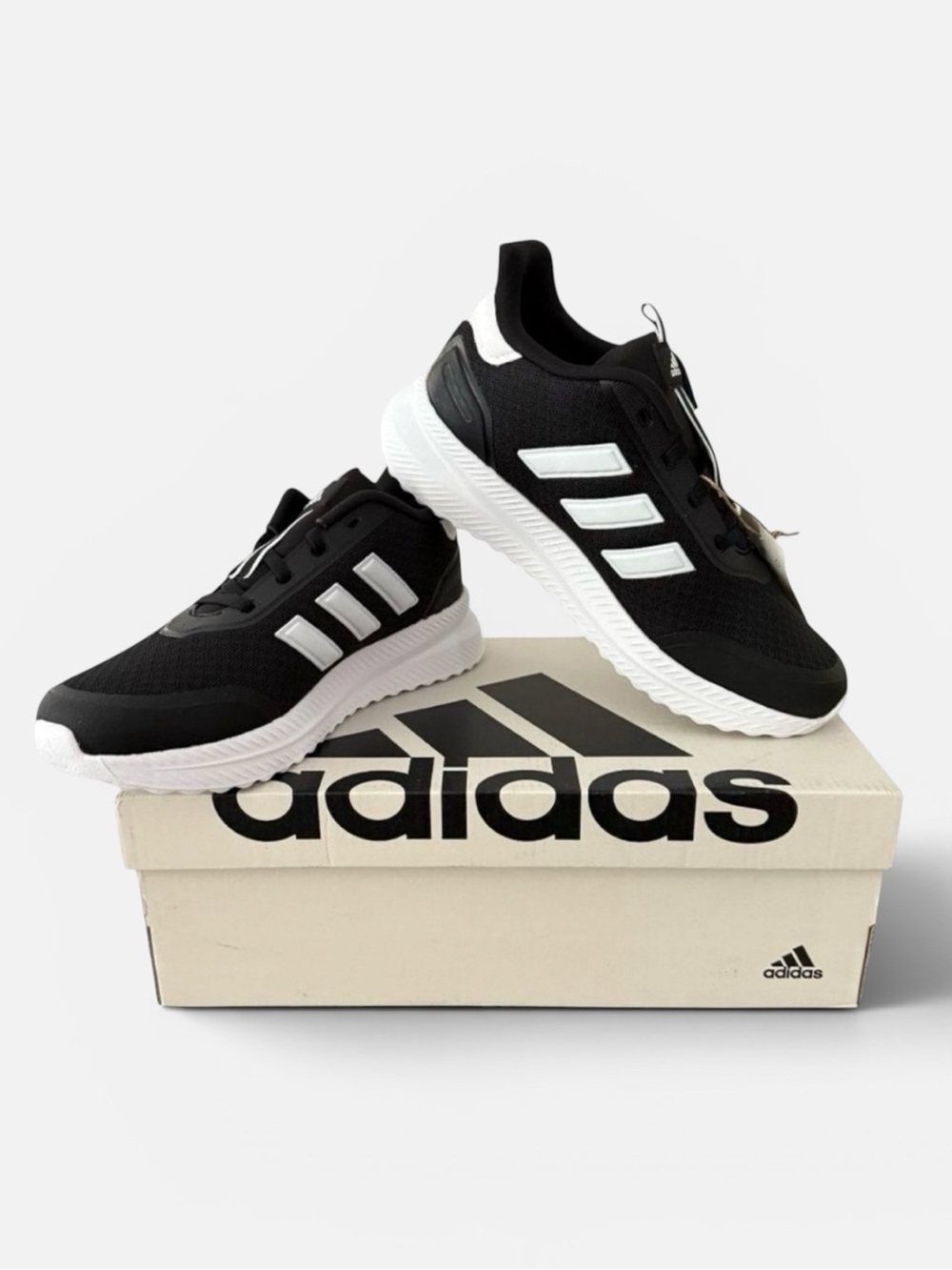 Adidas X_PLR Path Big Kids 4.5 Running Shoes Black White NIB Sneakers IE8465
